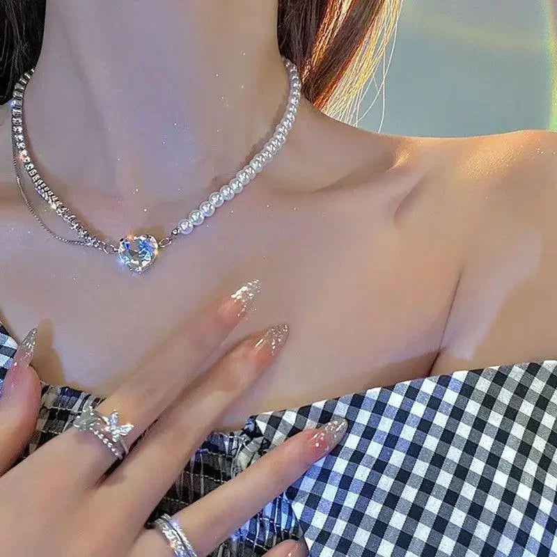 Aureline Parel Choker – Verstelbare Goudkleurige Ketting met Glanzende Parelaccenten voor Tijdloze Elegant