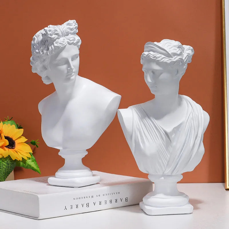 David Hoofd Beeldje van Hars, Griekse Mythologie Venus Sculptuur voor Decoratie 0