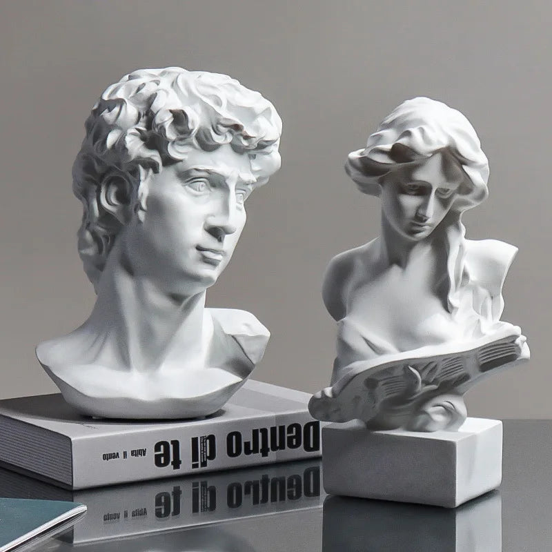 David Hoofd Beeldje van Hars, Griekse Mythologie Venus Sculptuur voor Decoratie 1
