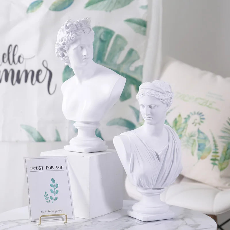 David Hoofd Beeldje van Hars, Griekse Mythologie Venus Sculptuur voor Decoratie 2