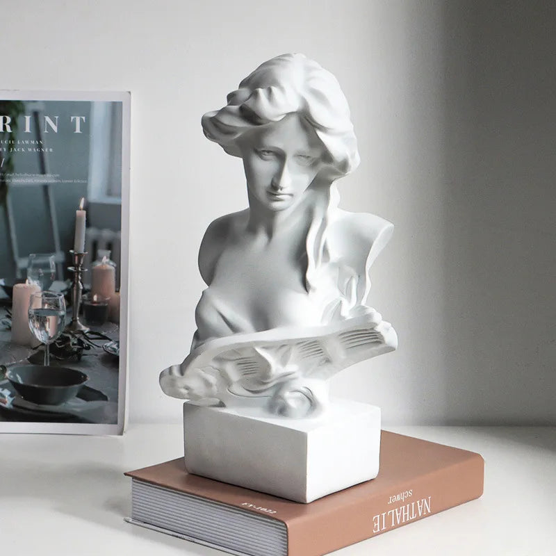 David Hoofd Beeldje van Hars, Griekse Mythologie Venus Sculptuur voor Decoratie 4