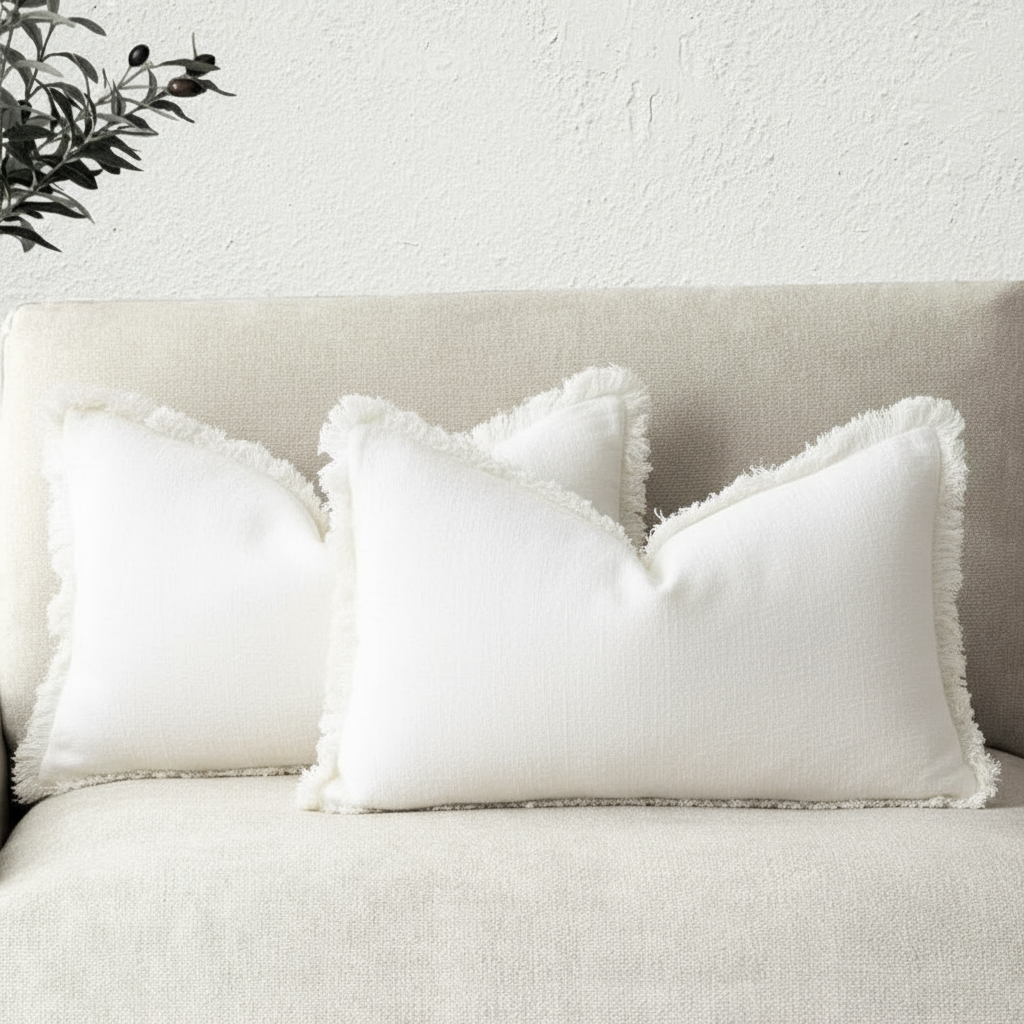 Decoratieve Katoen Linnen Kussenslopen Luxe Woonaccessoire Set van 2 11