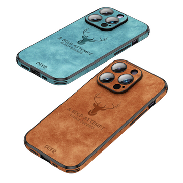 Luxvera – custodia per iPhone in vera pelle sottile e resistente agli urti – design elegante