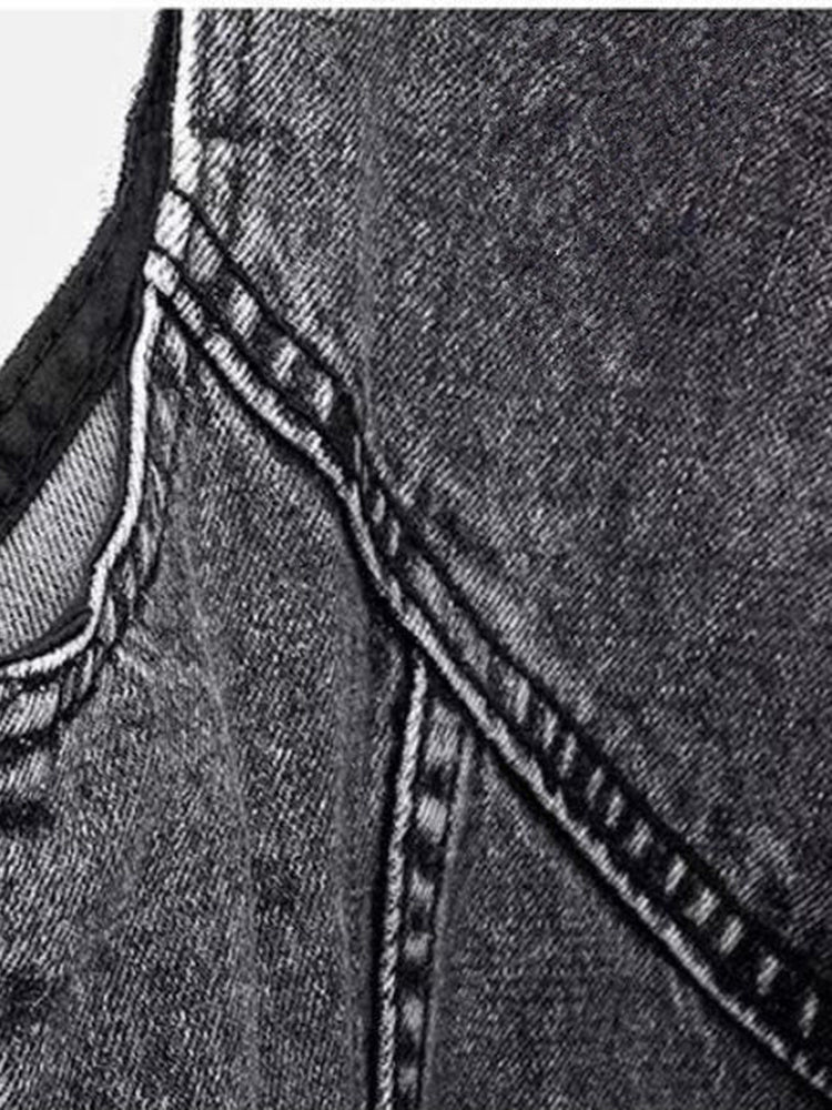 Denim Spijker Bodywarmer Dames 4