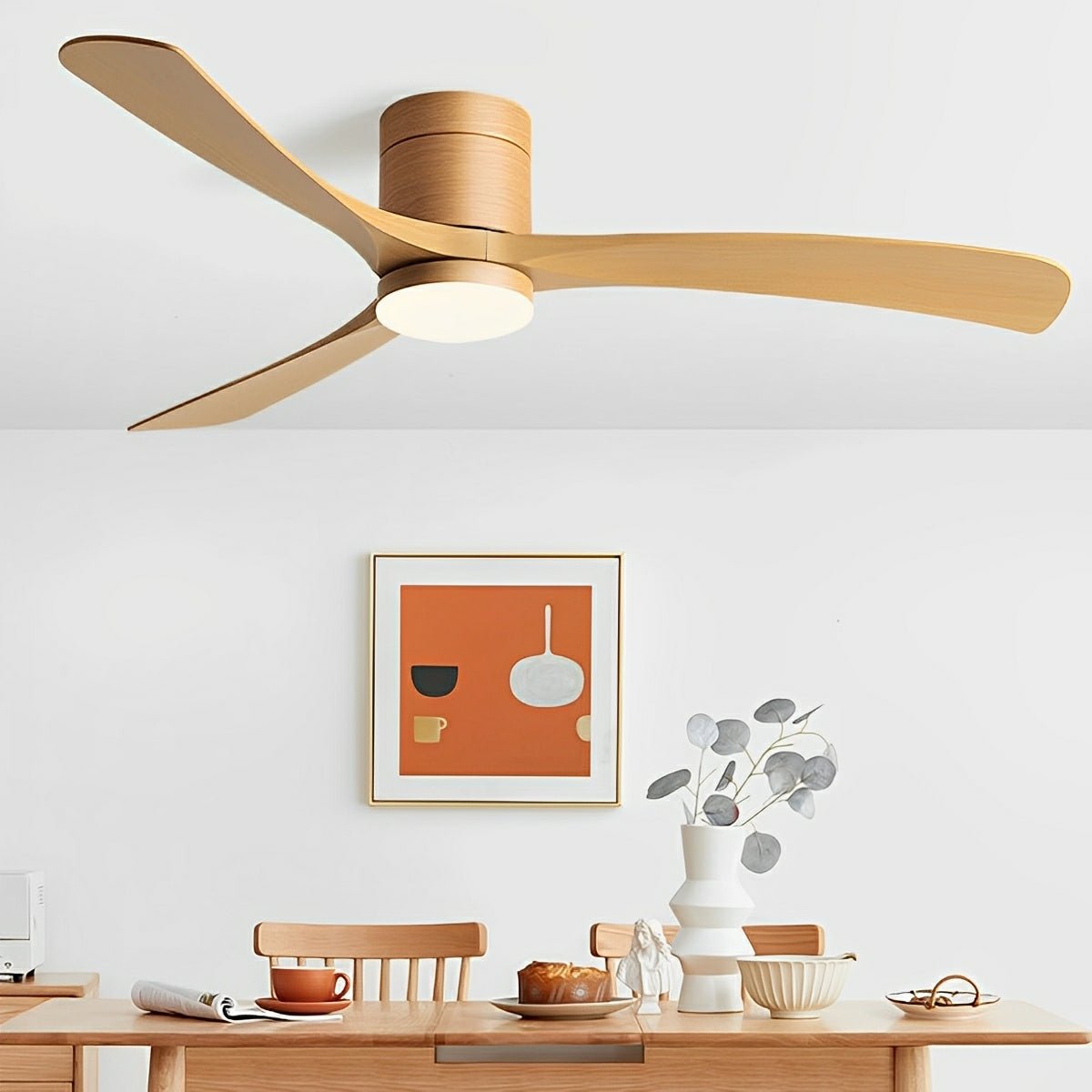 Design Plafondventilator met LED – Fluisterstil Comfort en Modern Licht 2