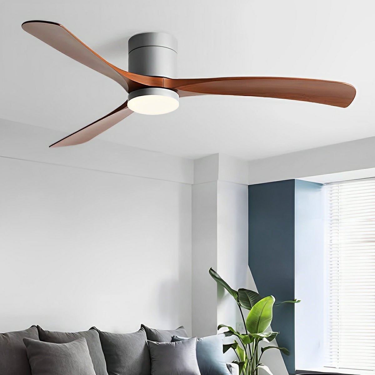 Design Plafondventilator met LED – Fluisterstil Comfort en Modern Licht 4