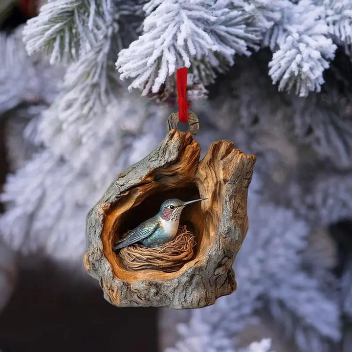 FaunaFest Adornos para Animales – Colgantes de Navidad de Acrílico con Efecto 3D, Ligeros y Duraderos para Decoración Festiva