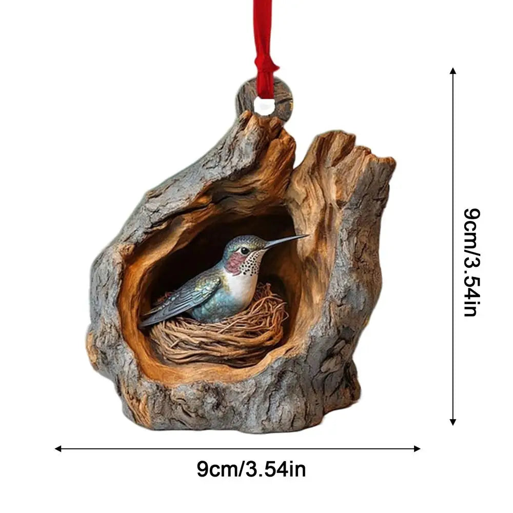 FaunaFest adornos para animais – colgantes de Nadal de acrílico con efecto 3D, lixeiros e duradeiros para decoración festiva
