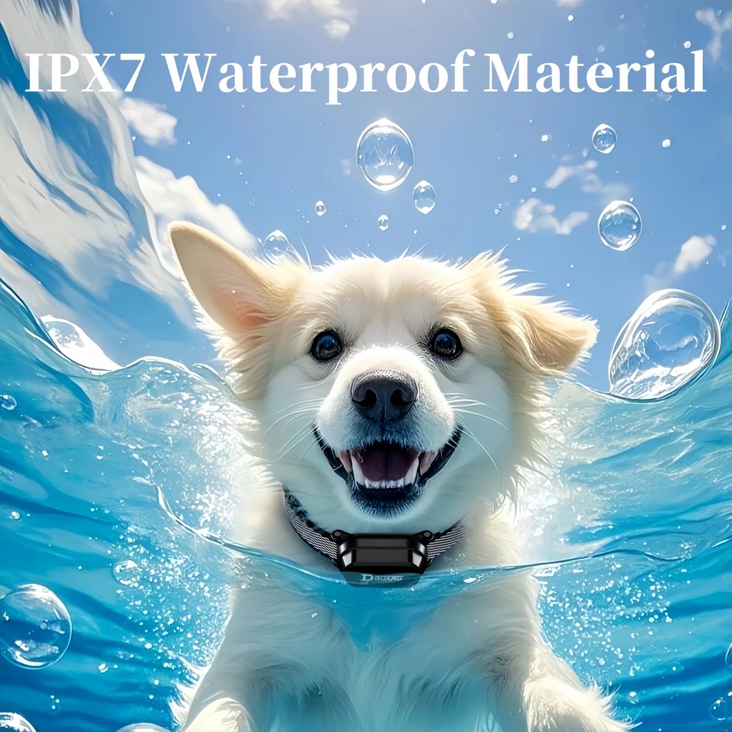 Digitale hondentrainingshalsband met afstandsbediening, waterdicht en oplaadbaar 5