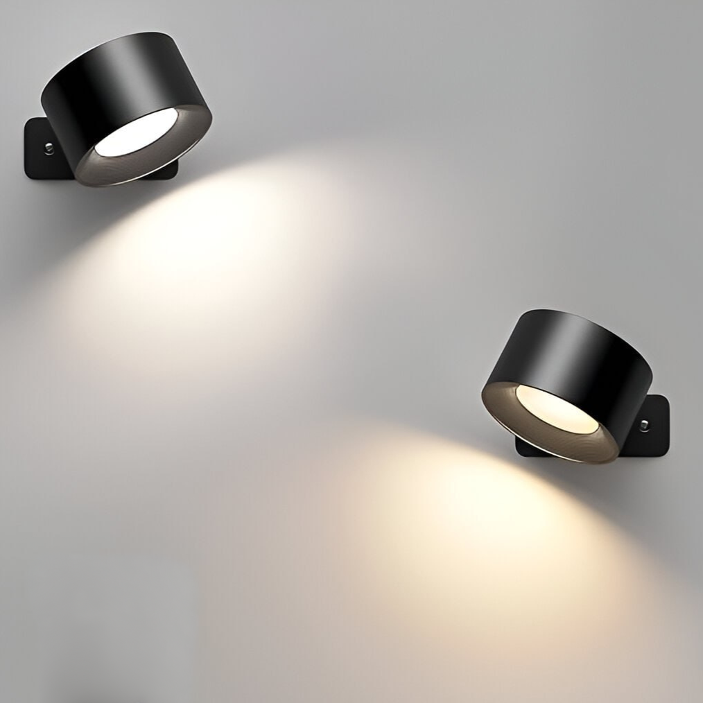 LumiFlex – Lampada da parete dimmerabile a batteria con rotazione a 360° e ricaricabile via USB