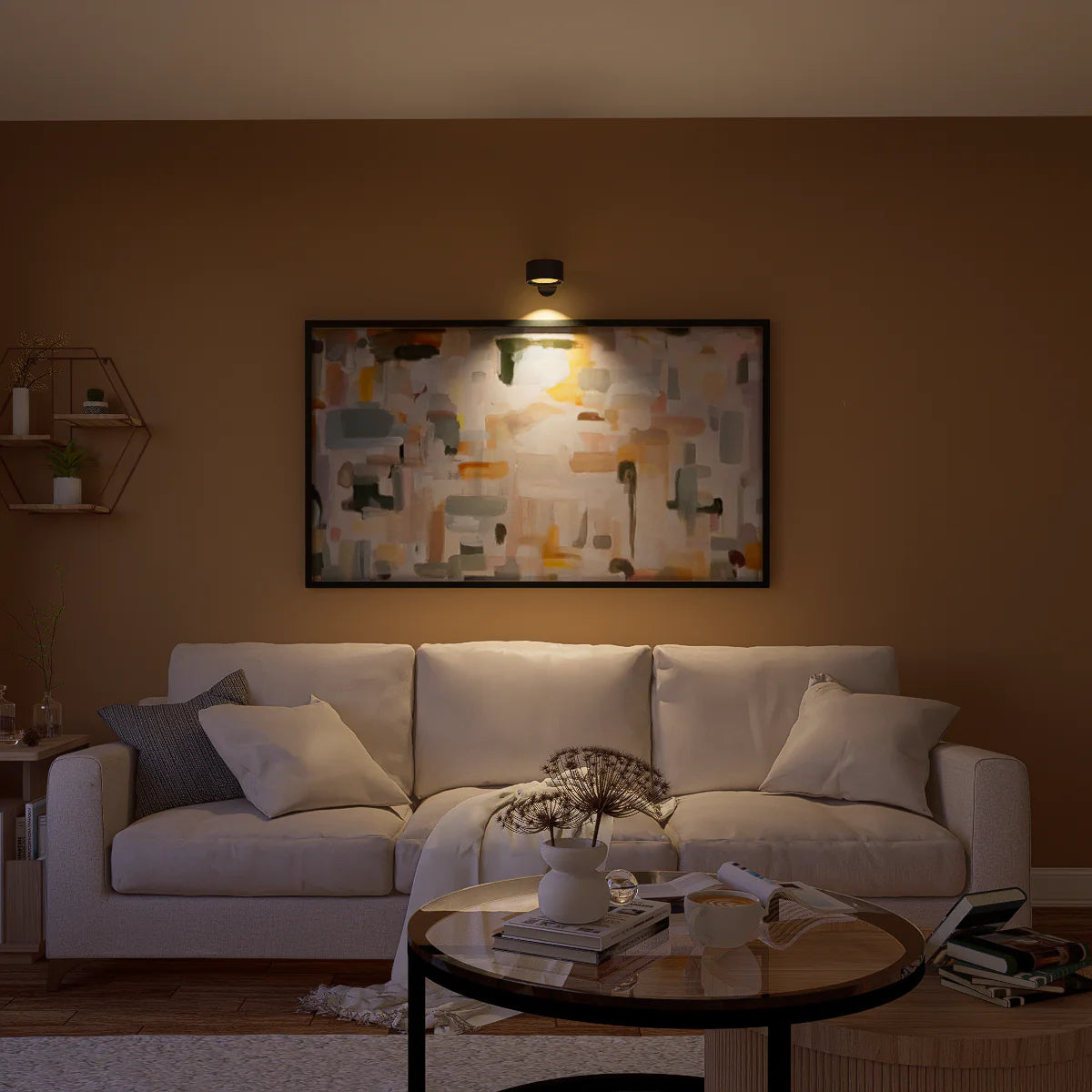 LumiFlex – Lampada da parete dimmerabile a batteria con rotazione a 360° e ricaricabile via USB