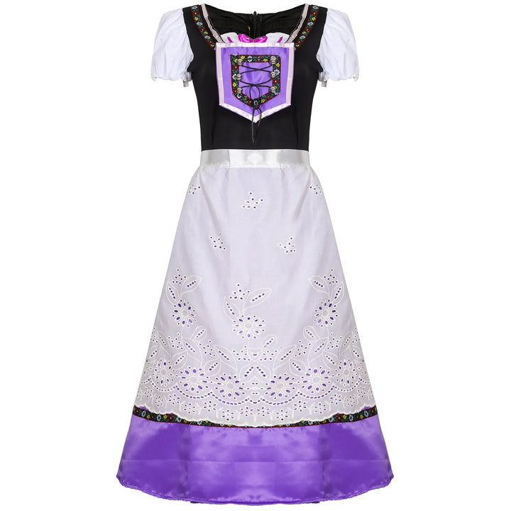 AlpenStyle – Dames Dirndl Jurk met Schort – Voor Oktoberfest &amp; Feesten