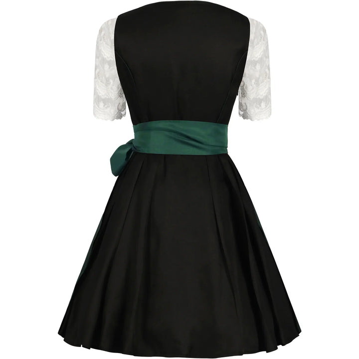 AlpenGlorie – Robe Dirndl avec tablier &amp; dentelle – Festif &amp; prêt pour la Wiesn