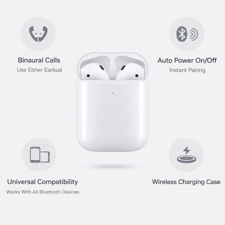 Draadloze Bluetooth Oordopjes met Oplaadcase – Compacte In-Ear Headset met Microfoon | Sansoti 2