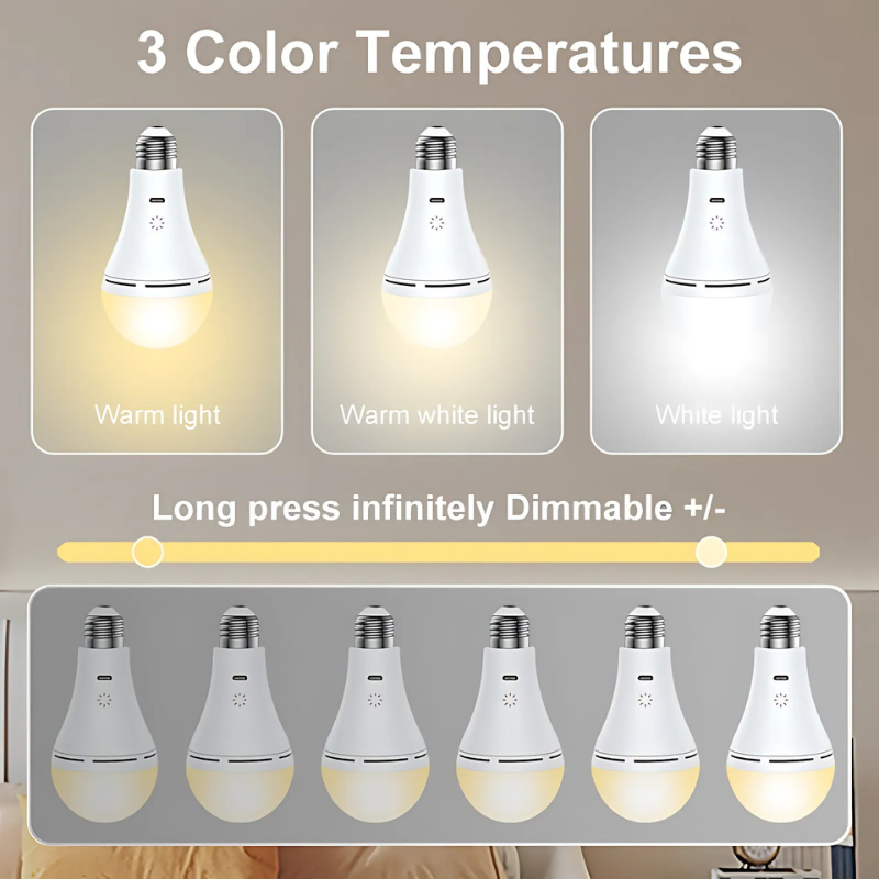 Draadloze USB Oplaadbare LED Lamp 3