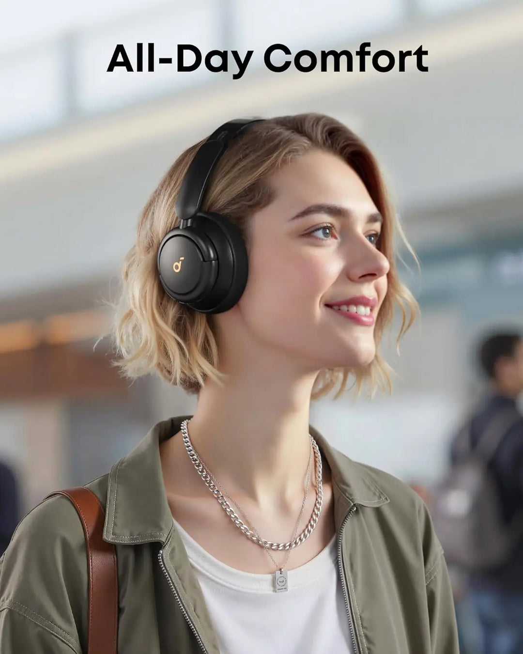 Sonicive – Auscultadores sem fios ANC 50h de reprodução – música &amp; viagens
