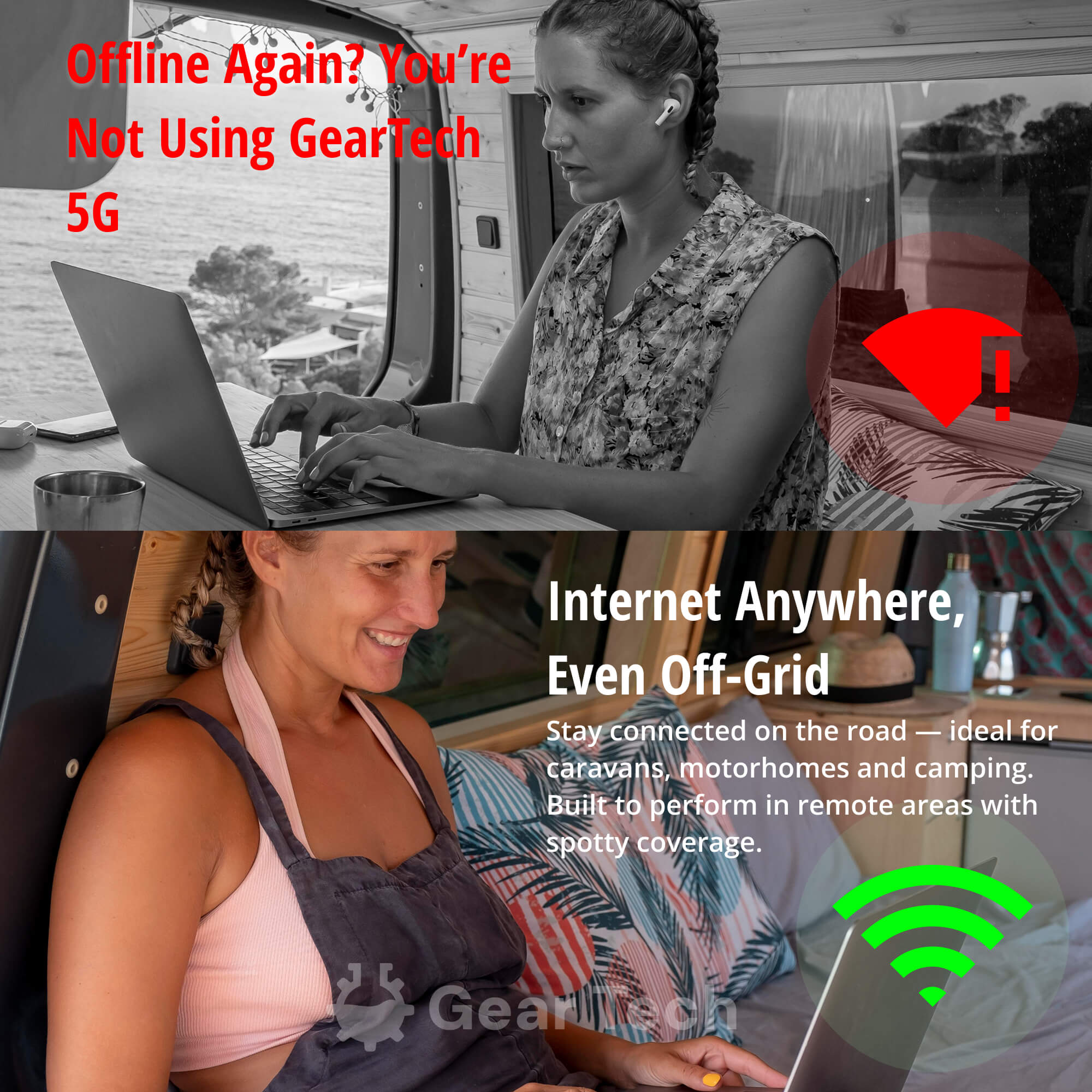 Draagbare 5G WiFi Router – Veilige Mobiele Internetverbinding voor Camper, Caravan en Reizen | 10 Apparaten | 150 Mbps | Sansoti 7