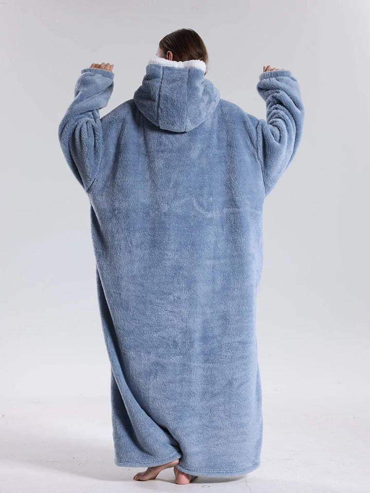 Draagbare Hoodie Deken met Mouwen en Capuchon Warm Fleece voor Bank Bed TV Kijken Luieren Ontspannen | Sansoti 3