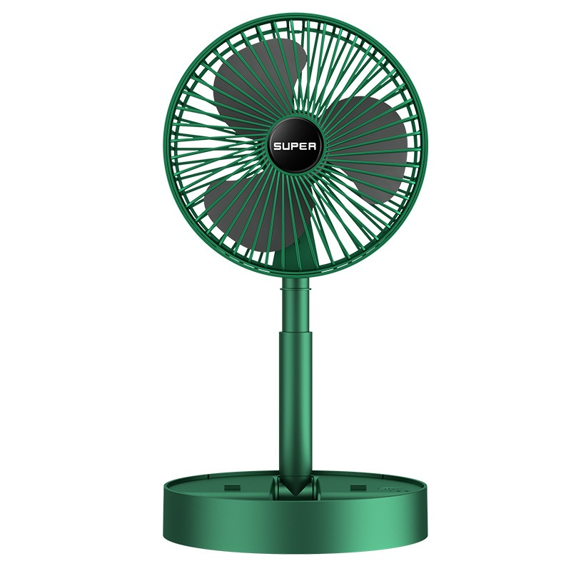 Draagbare Opvouwbare USB Ventilator 4 Snelheden Fluistermotor Oplaadbaar Compact Koel Design Bureau Reis | Sansoti 0