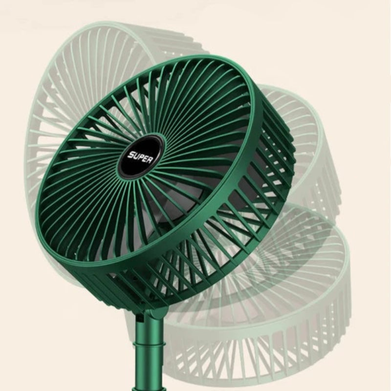 Draagbare Opvouwbare USB Ventilator 4 Snelheden Fluistermotor Oplaadbaar Compact Koel Design Bureau Reis | Sansoti 5