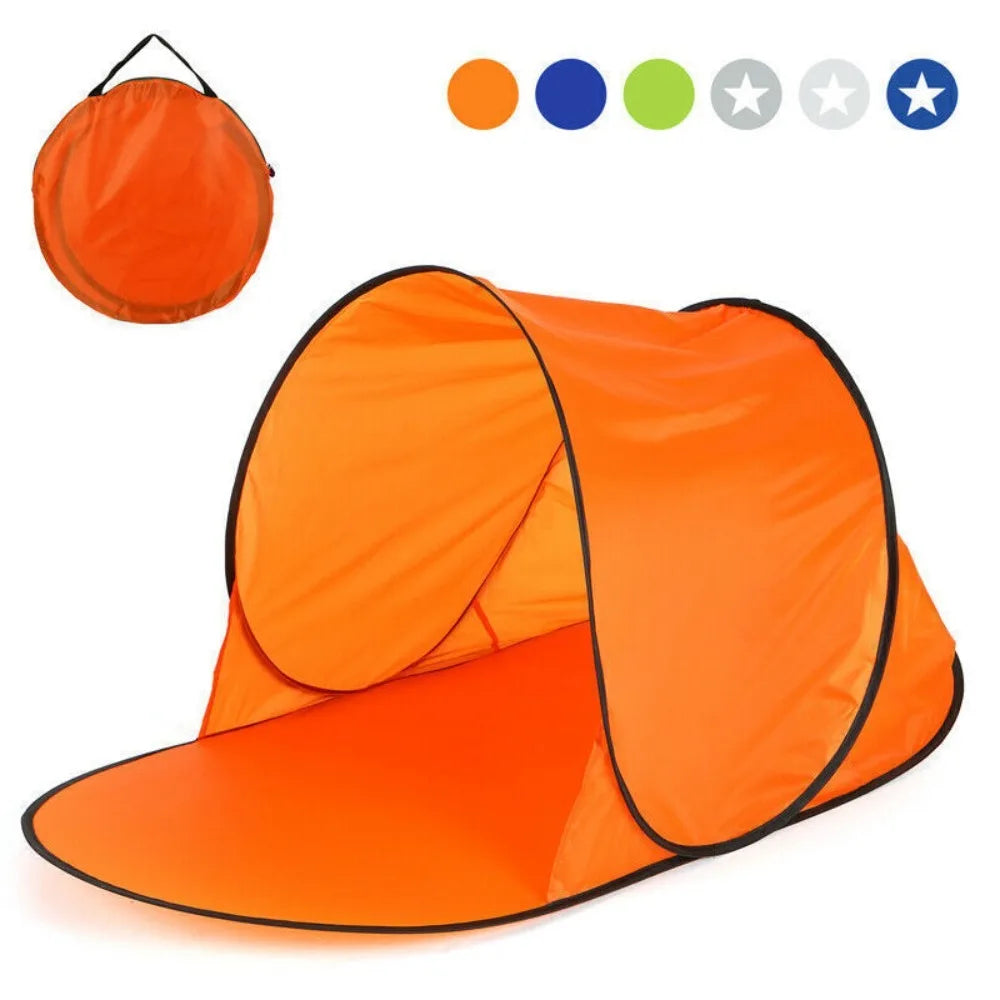 Draagbare Pop-Up Strandtent met UV-Bescherming voor Buitengebruik, Compact en Waterbestendig 2