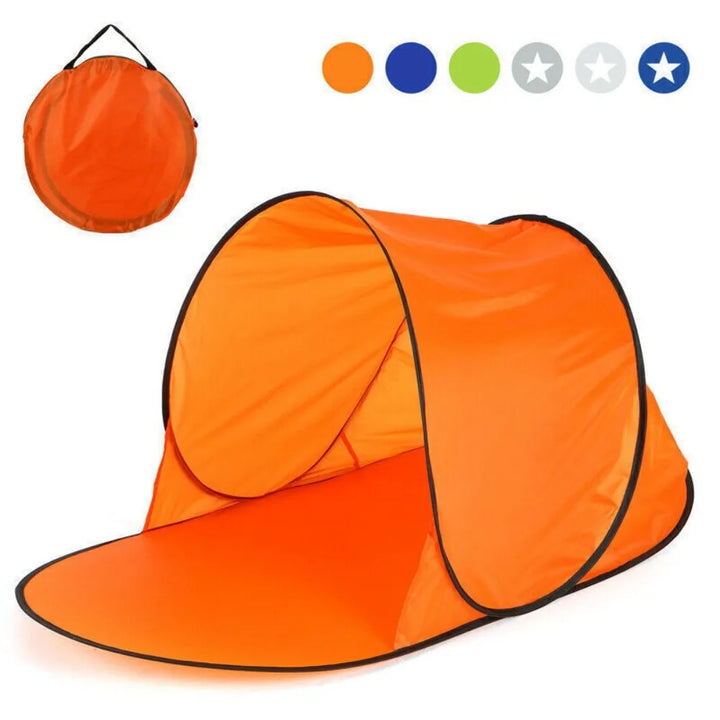 Draagbare Pop-Up Strandtent met UV-Bescherming voor Buitengebruik, Compact en Waterbestendig 2