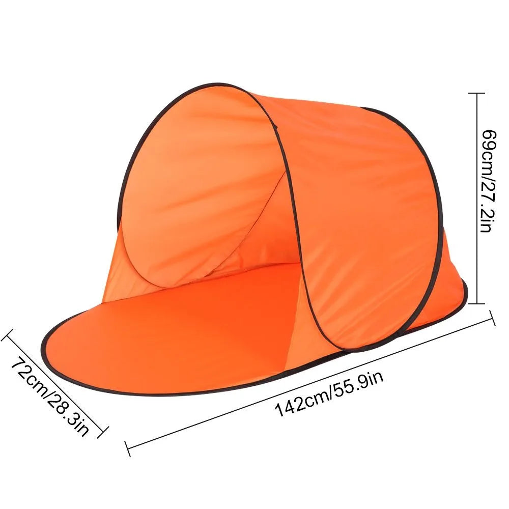 Draagbare Pop-Up Strandtent met UV-Bescherming voor Buitengebruik, Compact en Waterbestendig 5