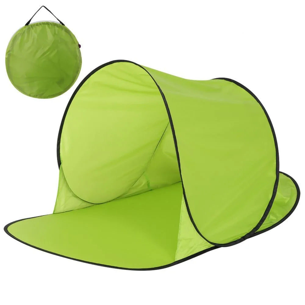 Draagbare Pop-Up Strandtent met UV-Bescherming voor Buitengebruik, Compact en Waterbestendig 6