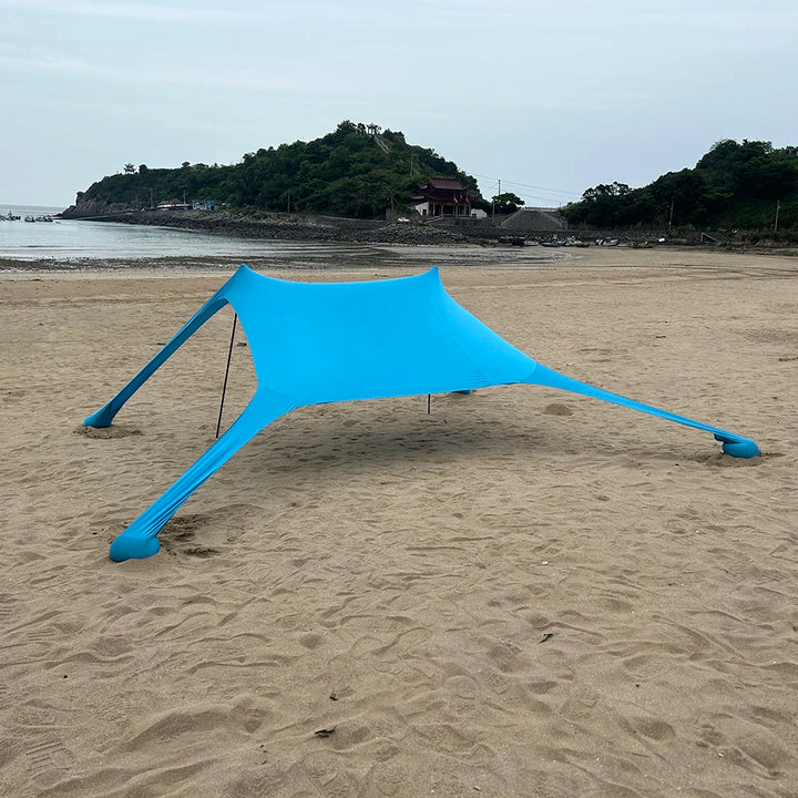 Draagbare Strandtent met UPF50+, Waterdicht en Winddicht voor 3-4 Personen 5