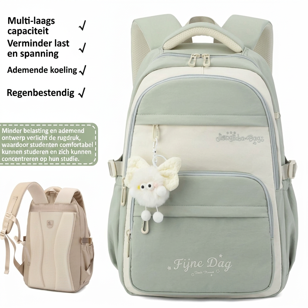 Driedelige Schoolrugzak met Cartoonprint 9