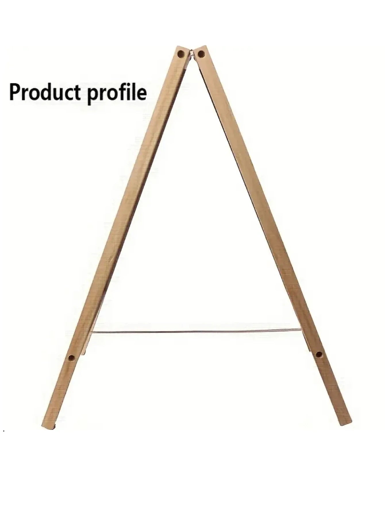 Dubbelzijdig Opvouwbaar Schoolbord met Houten Frame, Droog Uitwisbaar Oppervlak 3