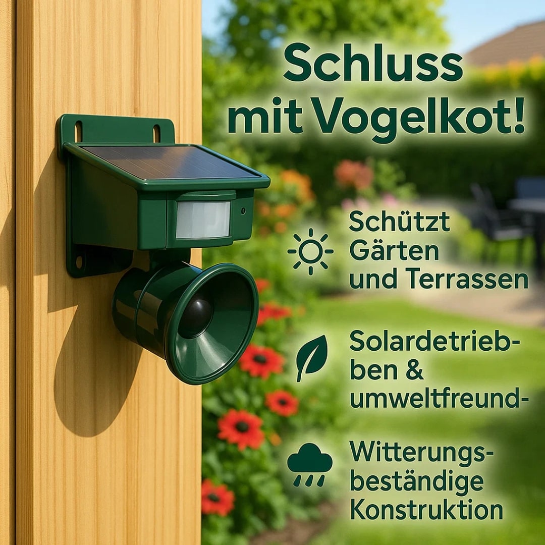 Duiven verjagen van Balkon & Tuin | Vogelafschrik apparaat | VogelBlock 2