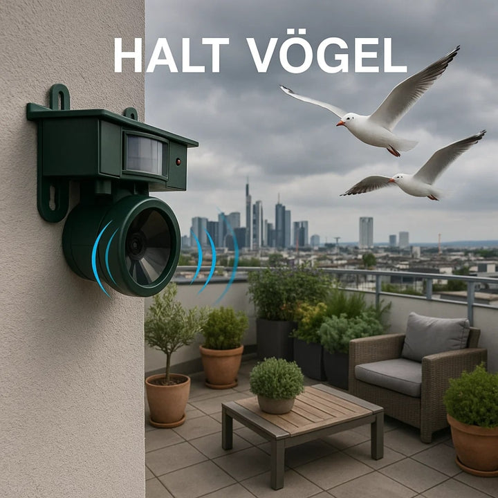 Duiven verjagen van Balkon &amp; Tuin | Vogelafschrik apparaat | VogelBlock 7