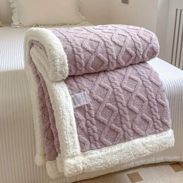 Duvet Sherpa Verzwaringsdeken 150x200cm Grijs Tweepersoons Warm Fleece Deken Bedsprei Zwaartedeken Winter Slaapkamer | Sansoti 12