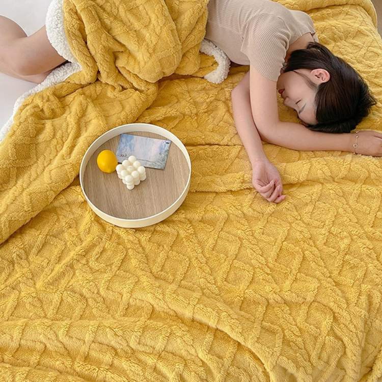 Duvet Sherpa Verzwaringsdeken 150x200cm Grijs Tweepersoons Warm Fleece Deken Bedsprei Zwaartedeken Winter Slaapkamer | Sansoti 3