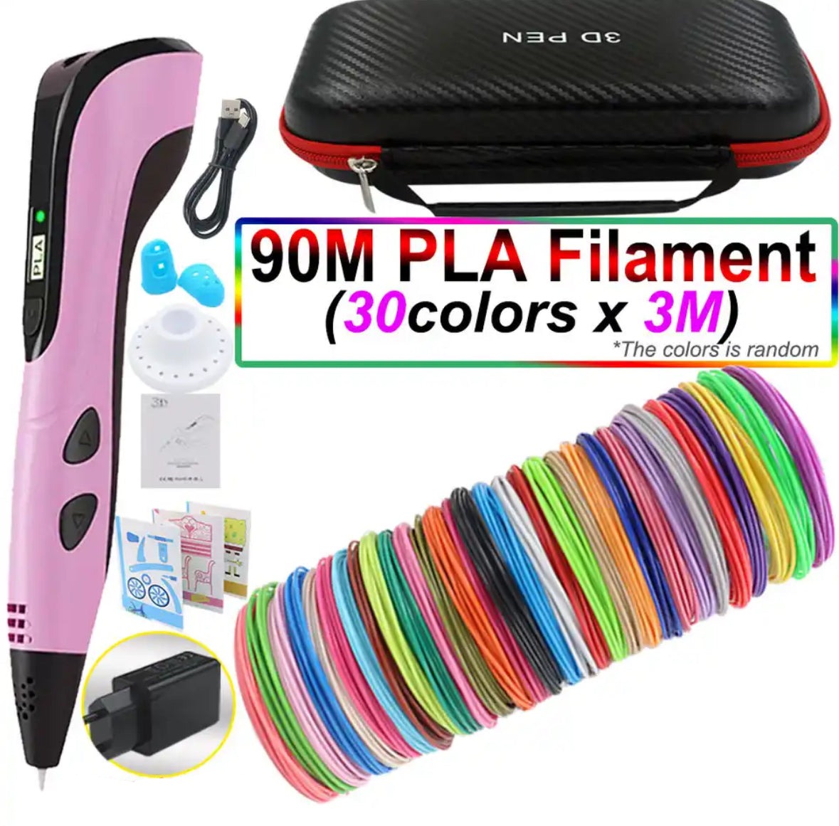 Creaso bolígrafo impresora 3D – bolígrafo fácil de usar para obras de arte creativas en 3D