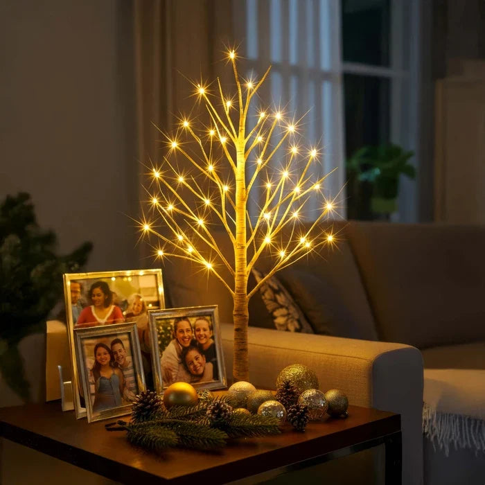 Tabletop Birch Tree Lamp – Warm White Branch Lights for Bedside Reading Tevako