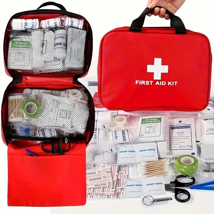 EHBO Kit met 210 Stuks voor Thuis, Auto en Outdoor Gebruik - Compact EHBO Doosje 1