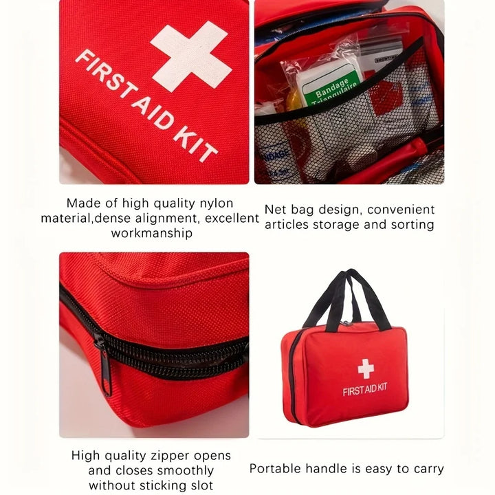 EHBO Kit met 210 Stuks voor Thuis, Auto en Outdoor Gebruik - Compact EHBO Doosje 3