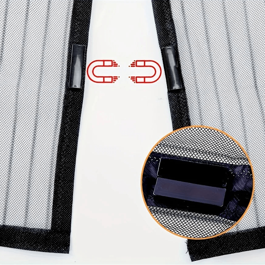 BREEZELIA – Elegant magnetic door curtain made of soft gauze with embroidery Vestragear