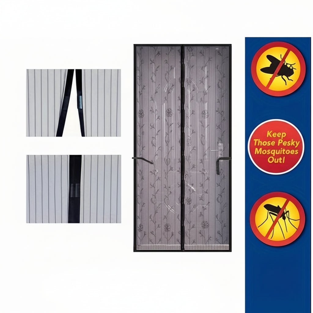 BREEZELIA – Elegant magnetic door curtain made of soft gauze with embroidery Vestragear