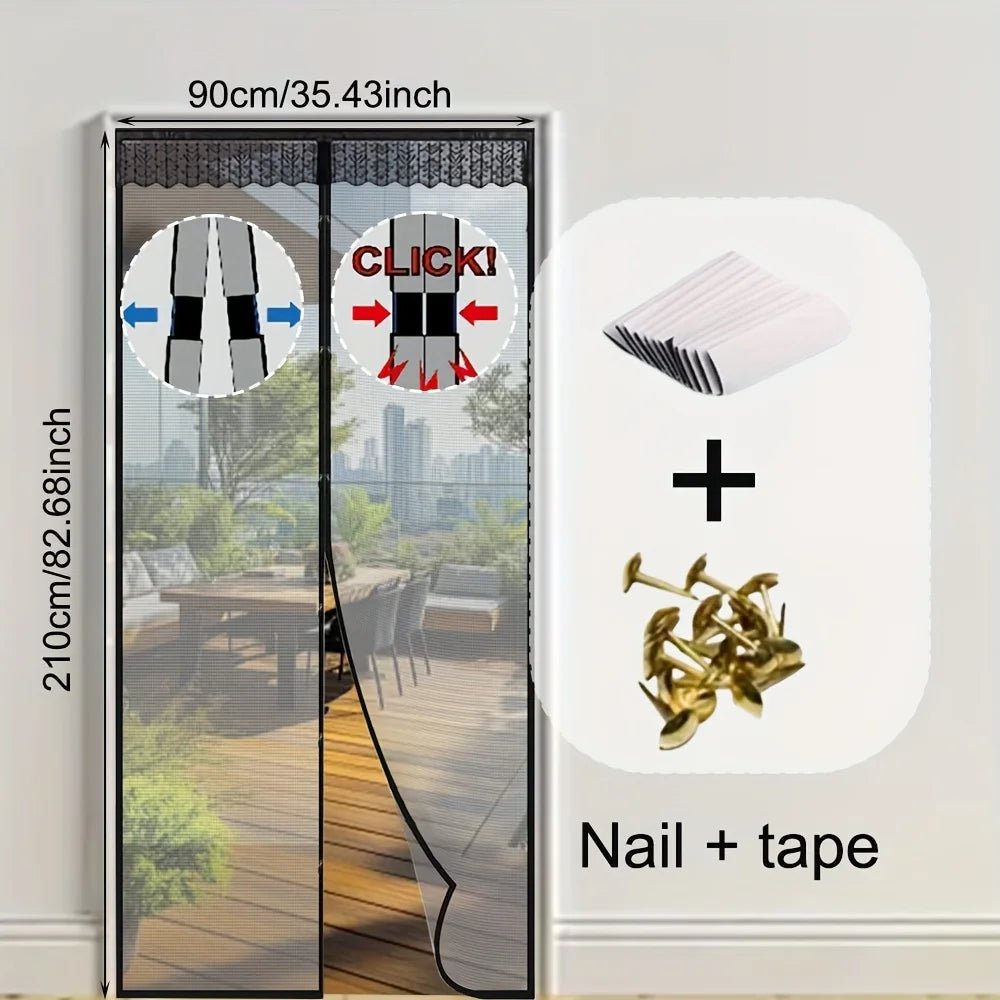 BREEZELIA – Elegant magnetic door curtain made of soft gauze with embroidery Vestragear