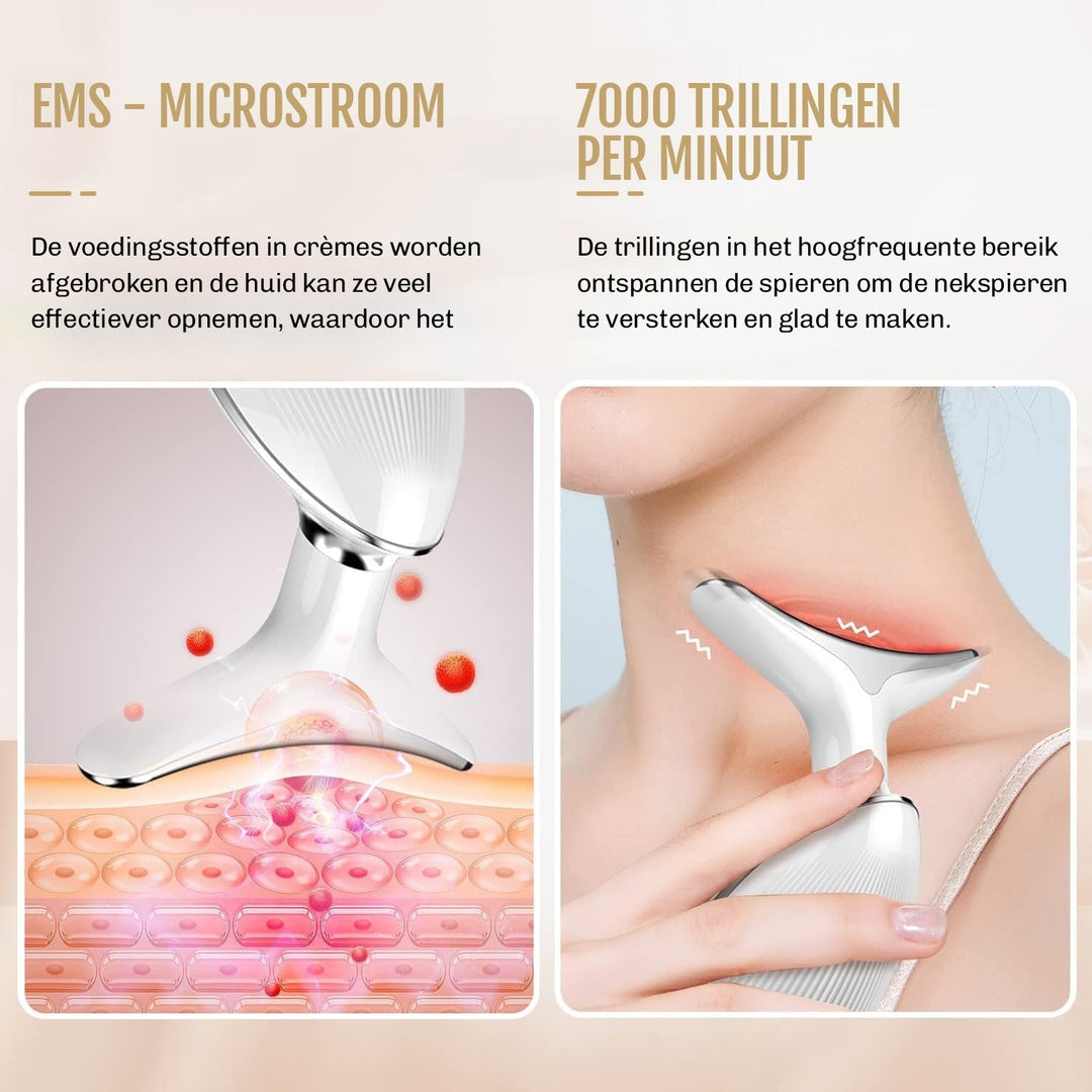 Dermaluxe – Appareil de lifting 7-en-1 avec EMS et luminothérapie