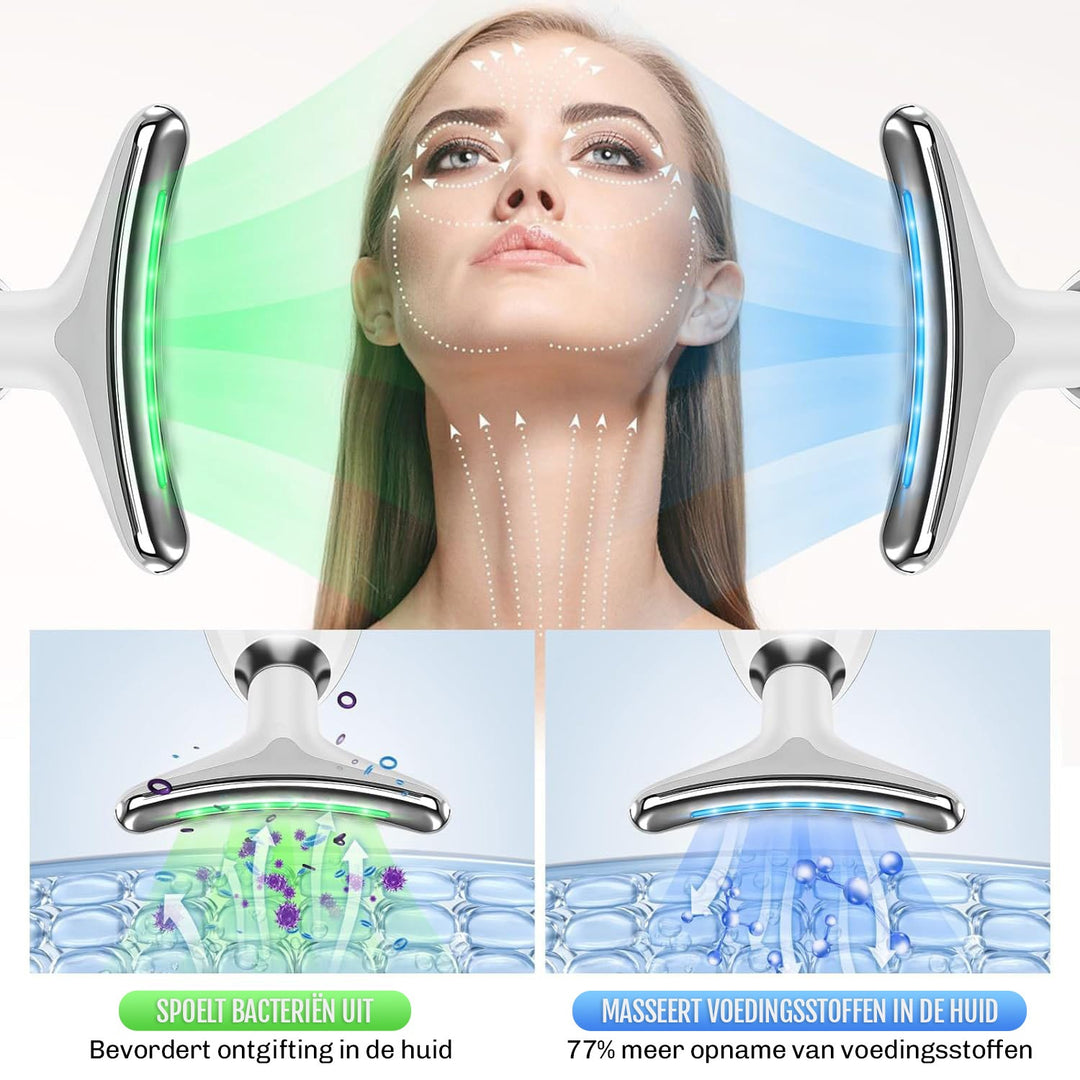 Dermaluxe – Appareil de lifting 7-en-1 avec EMS et luminothérapie