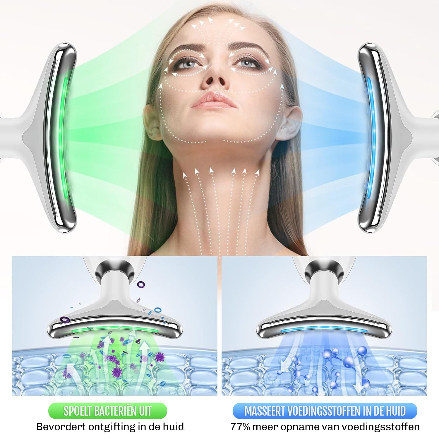 Dermaluxe – Dispositivo lifting 7-in-1 con EMS e terapia della luce