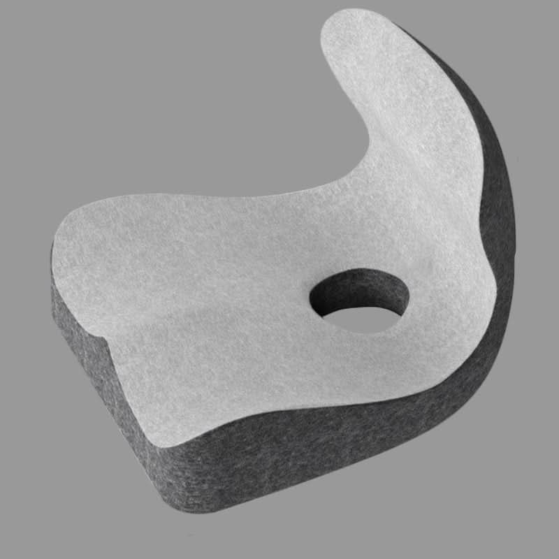 ERGOFORM – Orthopedisch L-vormig zitkussen met traagschuim voor rug- en stuitbeenontlasting 2
