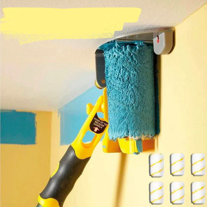 EasyPaint – Ferramenta de Pintura de Borda Giratória com 3 Rolos Extra