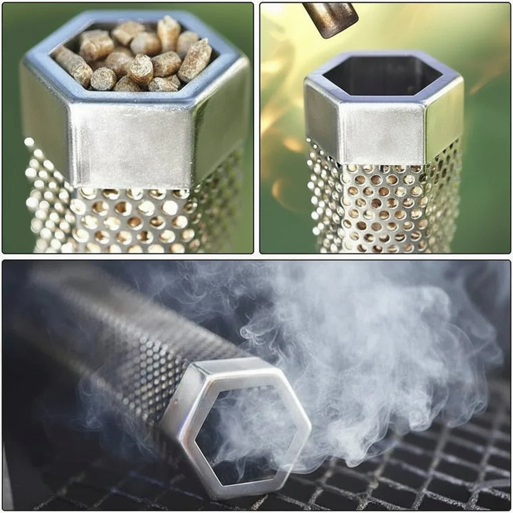 SMOKETUBE – Stainless Steel Smoking Tube for Intense BBQ Smoke Flavor Vestragear
