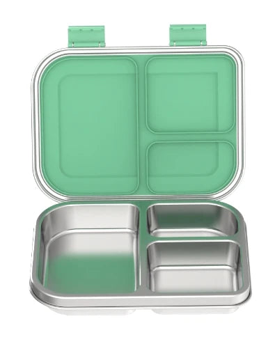 Edelstahl Bento-Lunchbox, auslaufsicher, kompakt für Kinder und Erwachsene, sandwichfreundlich 18