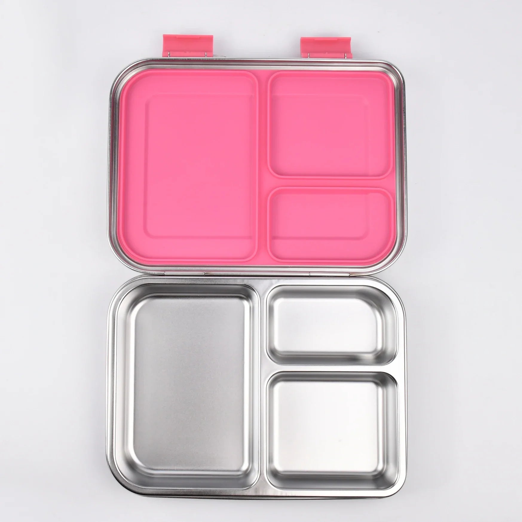 Edelstahl Bento-Lunchbox, auslaufsicher, kompakt für Kinder und Erwachsene, sandwichfreundlich 5
